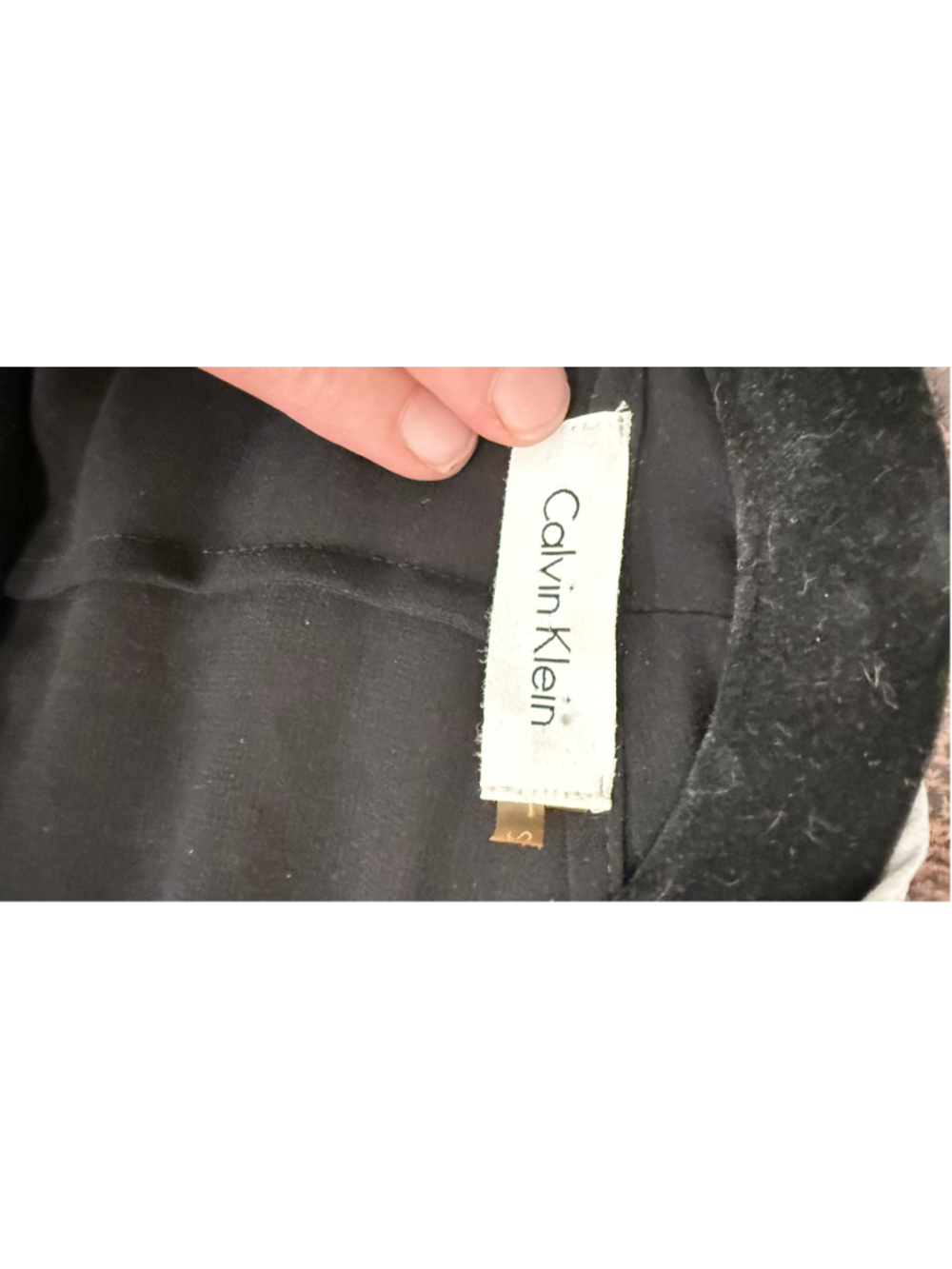Women's Vintage Calvin Klein Black & White Open Front Blazer Size S
